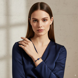 Blue Beaded Bracelet