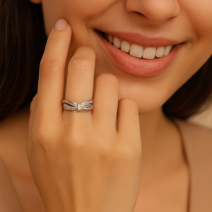 Crossband Cuff Ring - PEACORA