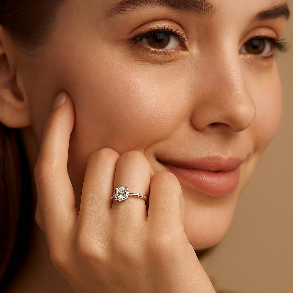 Classic Round Solitaire Ring - PEACORA