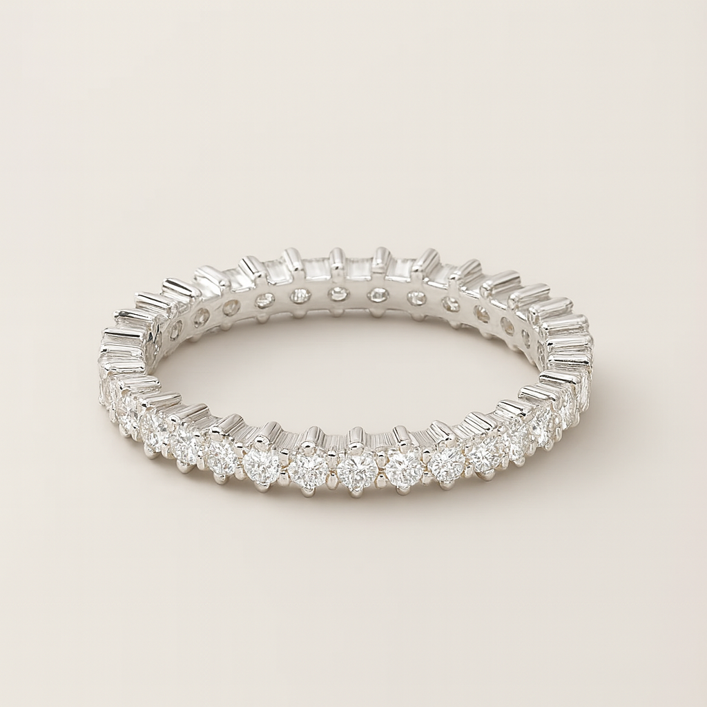 Eternity Crystal Band Ring - PEACORA