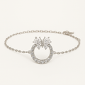 Crystal Butterfly Sterling Silver S925 Bracelet - PEACORA