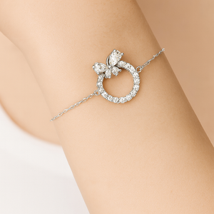Crystal Butterfly Bracelet - PEACORA