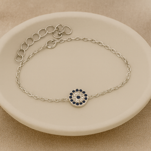 Evil Eye & Cross Bracelet - PEACORA