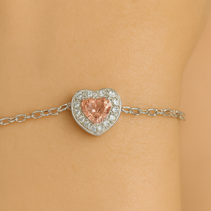 Peach Heart Bracelet - PEACORA