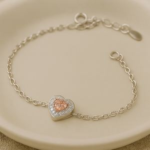 Peach Heart Bracelet - PEACORA