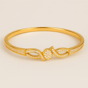 Radiant Twist Bangle - PEACORA