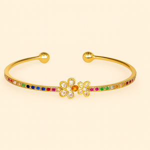 Floral Bliss Bangle - PEACORA