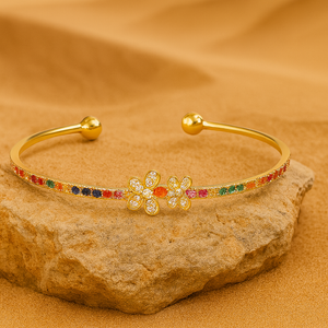 Floral Bliss Bangle - PEACORA