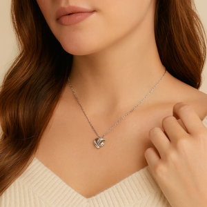 Crystal Heart Pendant Necklace - PEACORA