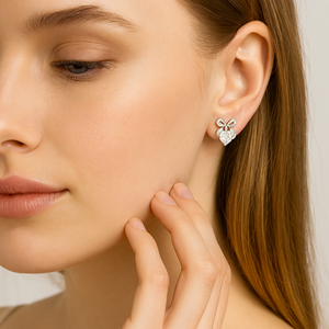 Bow & Box Earrings - PEACORA