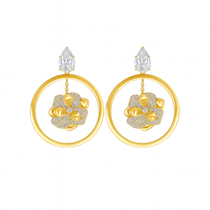 Radiant Floral Swing Hoop - PEACORA