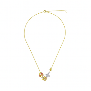 Springtime Beauty Gold Necklace - PEACORA