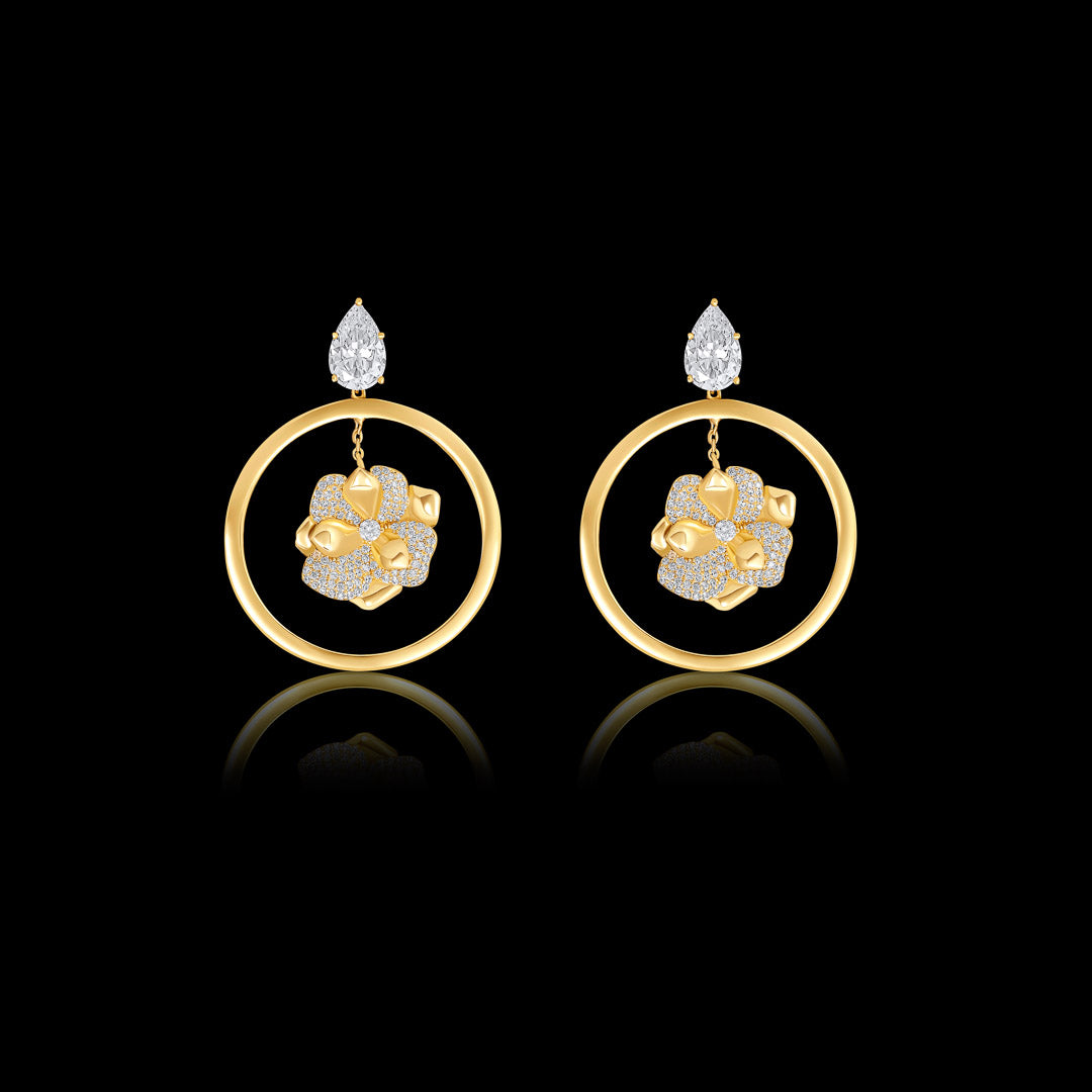 Radiant Floral Swing Hoop - PEACORA