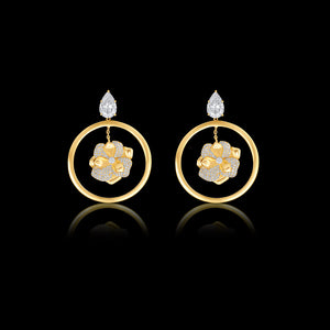 Radiant Floral Swing Hoop - PEACORA