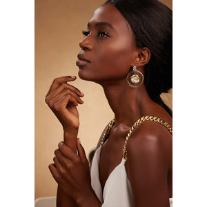 Radiant Floral Swing Hoop - PEACORA