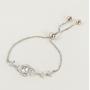 Celestial Orbit Sterling Silver Bracelet - PEACORA
