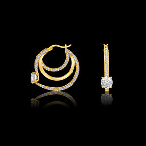 Golden Halo Fusion Hoops - PEACORA