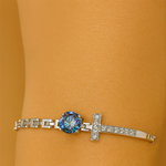 Load image into Gallery viewer, Faithful Radiance Moissanite Bracelet - PEACORA
