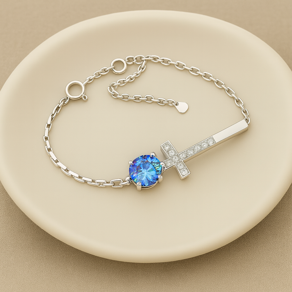 Faithful Radiance Moissanite Bracelet - PEACORA