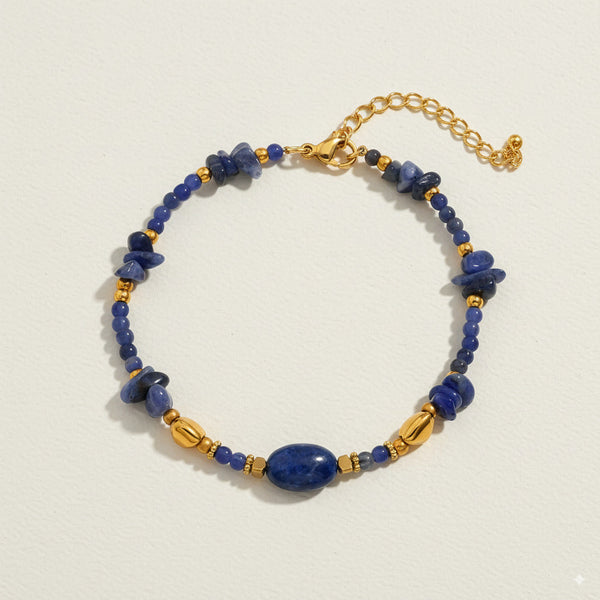 Blue Beaded Bracelet 