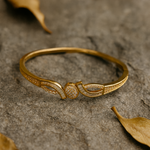 Load image into Gallery viewer, Radiant Twist Bangle 14K Gold Plating Stainless Steel - PEACORA
