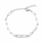 Load image into Gallery viewer, Silver Mini Plate Chain Bracelet — PEACORA
