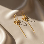 Load image into Gallery viewer, Bow Tassel Dangle Earrings 
