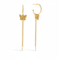 Butterfly Tassel Dangle Earrings 