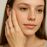 Load image into Gallery viewer, Classic Floating Solitaire Split Band Ring

