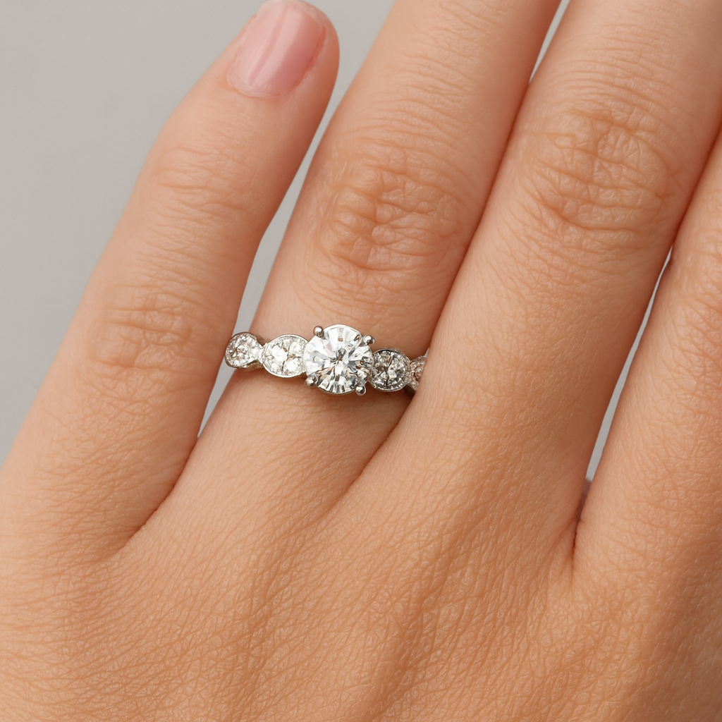 Five-Stone Cluster Accent Ring