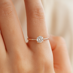 Load image into Gallery viewer, Rose Gold Tone Crystal Ring
