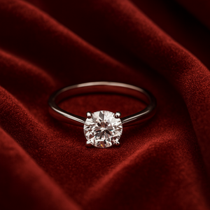 Classic Round Solitaire Ring - PEACORA