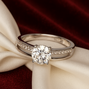 Crossband Engagement Ring - PEACORA