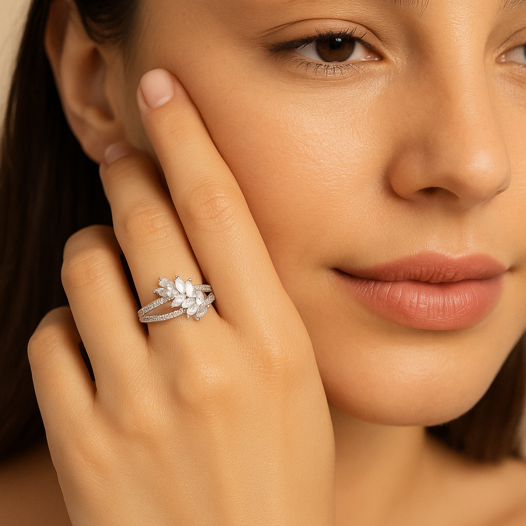 Baguette Cluster Ring - PEACORA