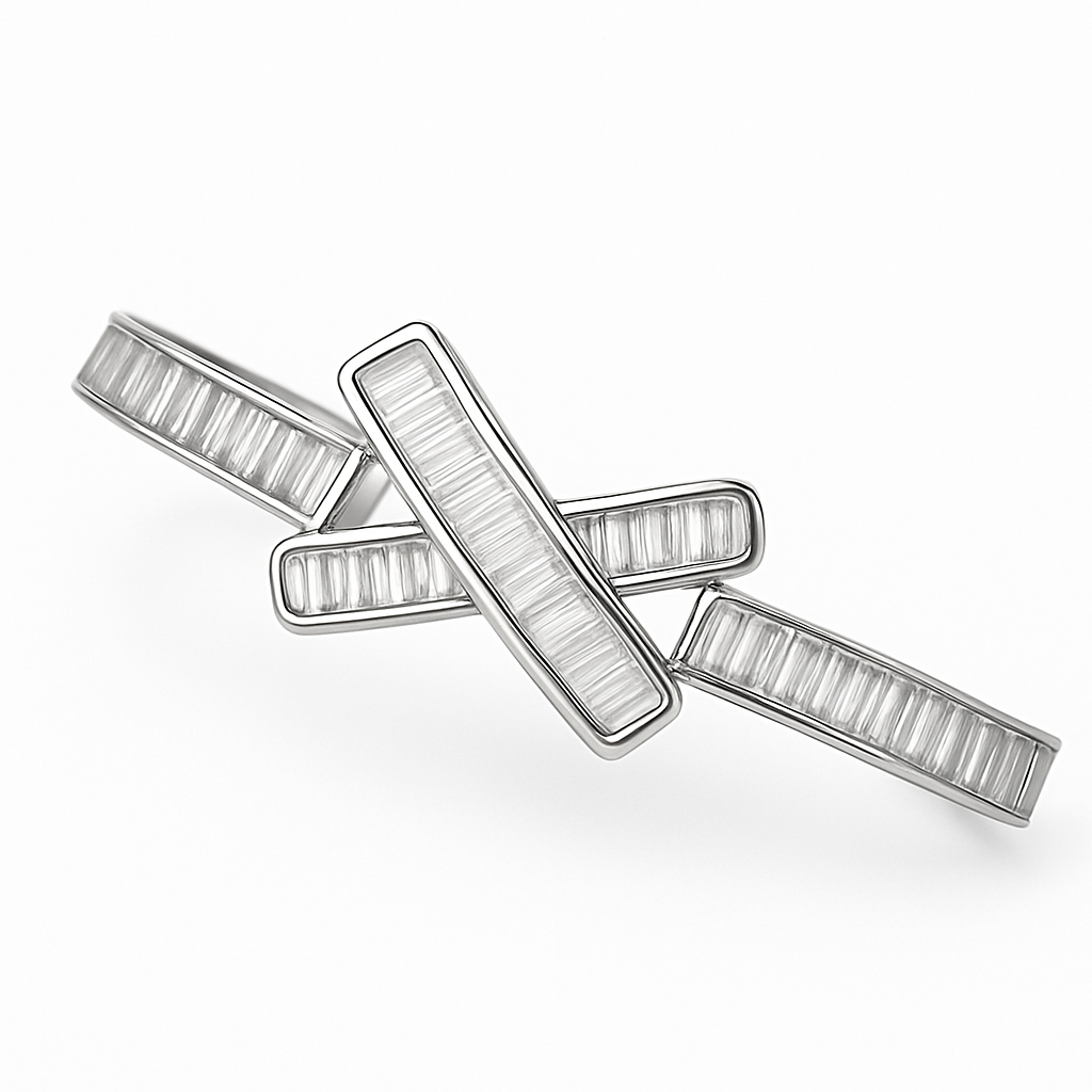 Radiant Cross Elegance Bangle - PEACORA