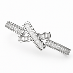 Radiant Cross Elegance Bangle - PEACORA