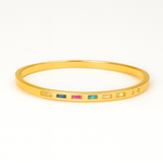 Load image into Gallery viewer, Radiant Gold Plated Stainless Steel Bangle - PEACORA
