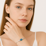 Load image into Gallery viewer, Iridescent Leaf Sterling Silver S925 Bracelet - PEACORA
