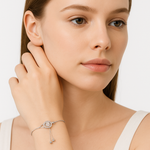 Load image into Gallery viewer, Celestial Orbit Sterling Silver Bracelet - PEACORA
