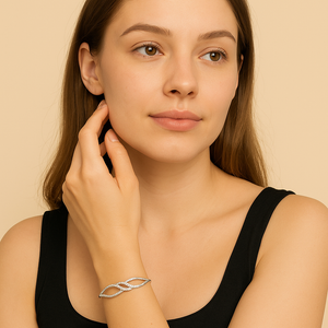 Elegant Stainless Steel Bangle - PEACORA