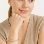 Load image into Gallery viewer, Radiant X-Cross Gold Plated Stainless Steel Bangle - PEACORA
