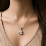 Load image into Gallery viewer, Elegant Skirted Moissanite Pendant Necklace
