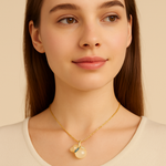 Load image into Gallery viewer, Golden Peach Gemstone Pendant Necklace
