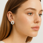 Load image into Gallery viewer, Twisted Knot Diamond Earrings - PEACORA
