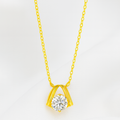 Elegant Gold Pendant Necklace - PEACORA