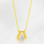 Load image into Gallery viewer, Elegant Gold Pendant Necklace - PEACORA
