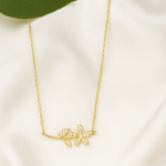 Load image into Gallery viewer, Gold Floral Branch Pendant Necklace - PEACORA
