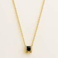Gold Vermeil Cross Barrel Pendant Necklace - PEACORA