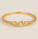 Load image into Gallery viewer, Radiant Twist Bangle 14K Gold Plating Stainless Steel - PEACORA
