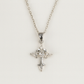 Filigree Cross Pendant Necklace - PEACORA